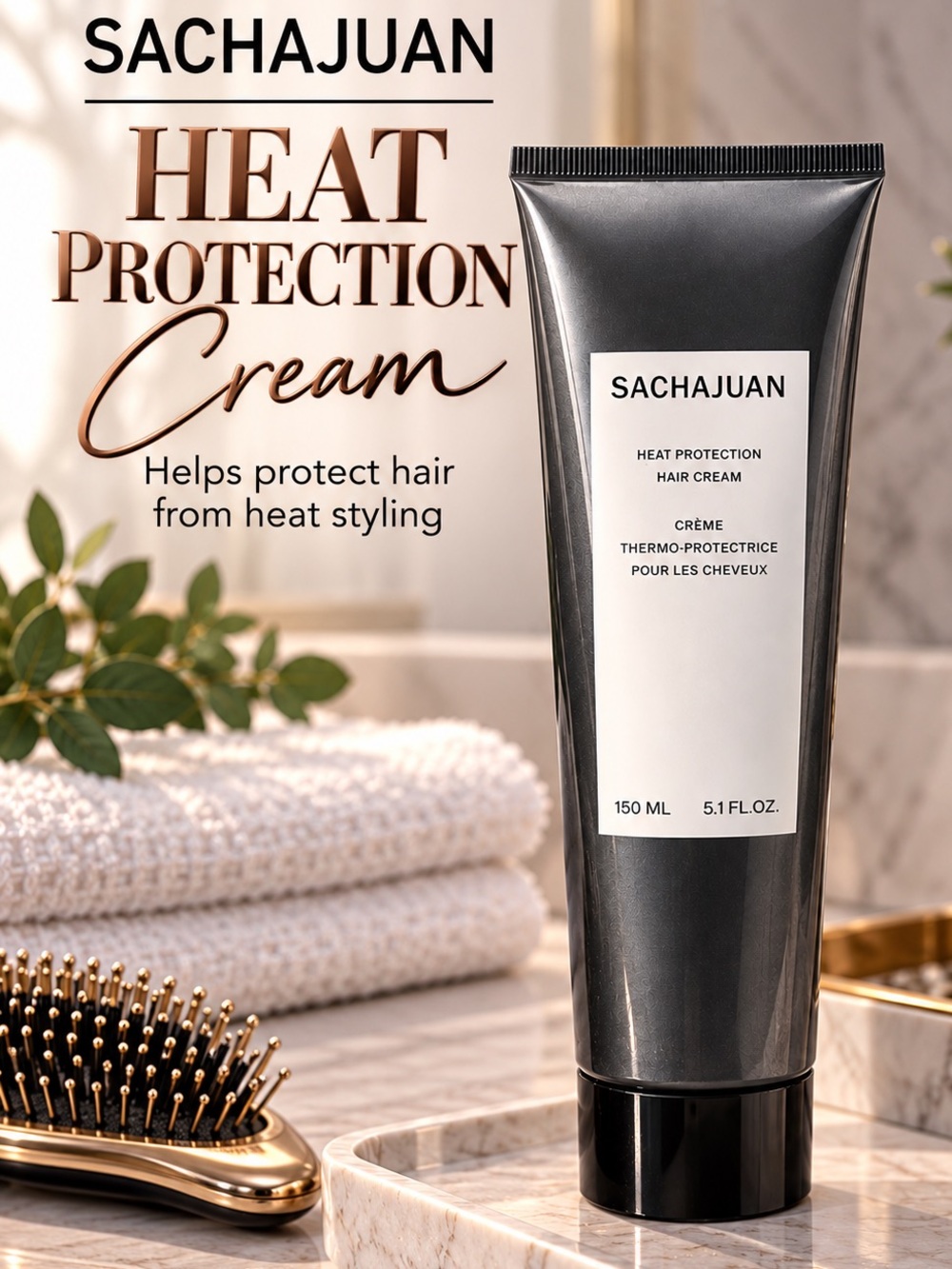 SACHA Heat Protection professional Cream – Black NEW